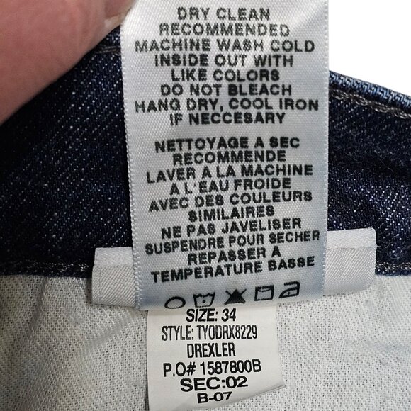 Joes Jeans The Classic Straight Leg Mens 34 Stretch Denim Blue Dark (Meas 36x34) - Picture 8 of 9